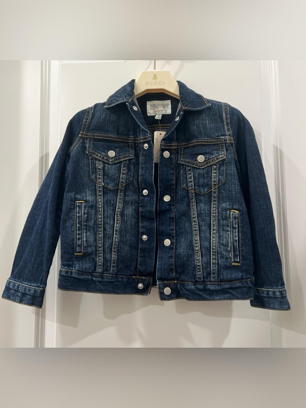 GYMBOREE Kids Denim Jacket - Dark Blue 5/6 NWT